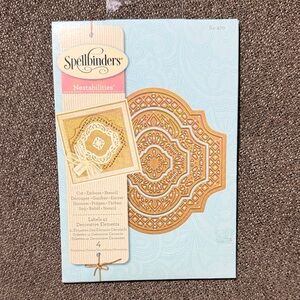 Spellbinders Nestabilities Labels 41 decorative elements dies 54-470 NWT